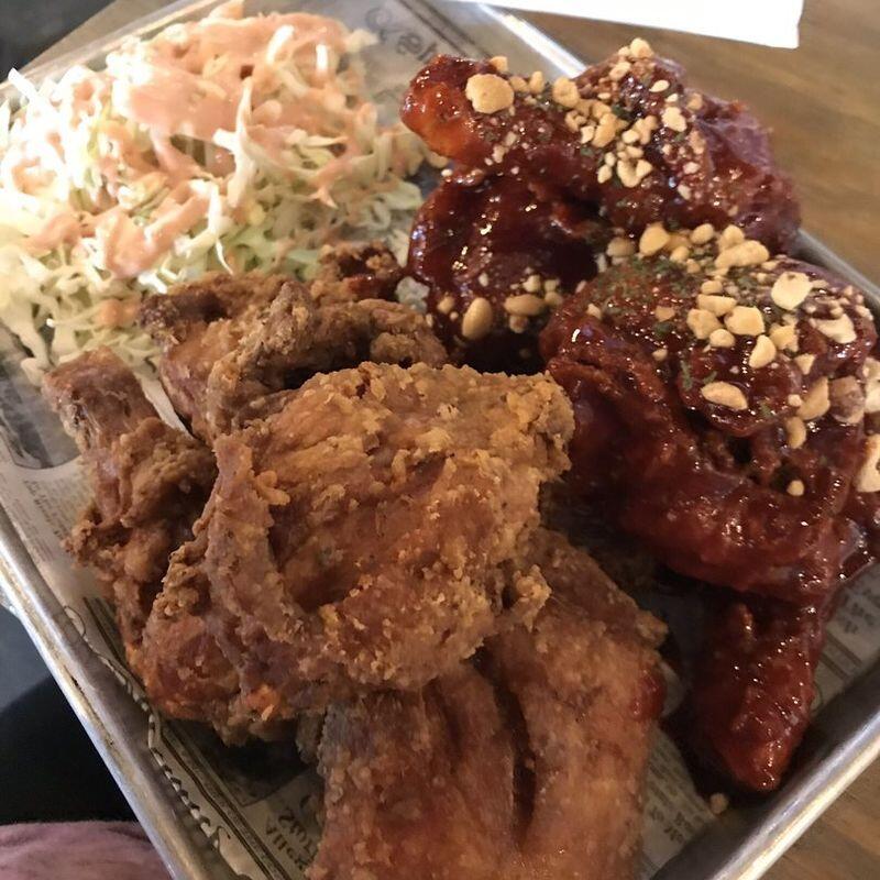 C16. Half yangyum half fried chicken
